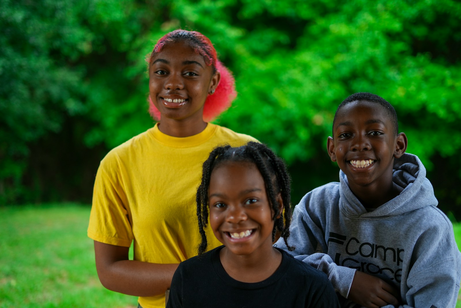 happy black familly